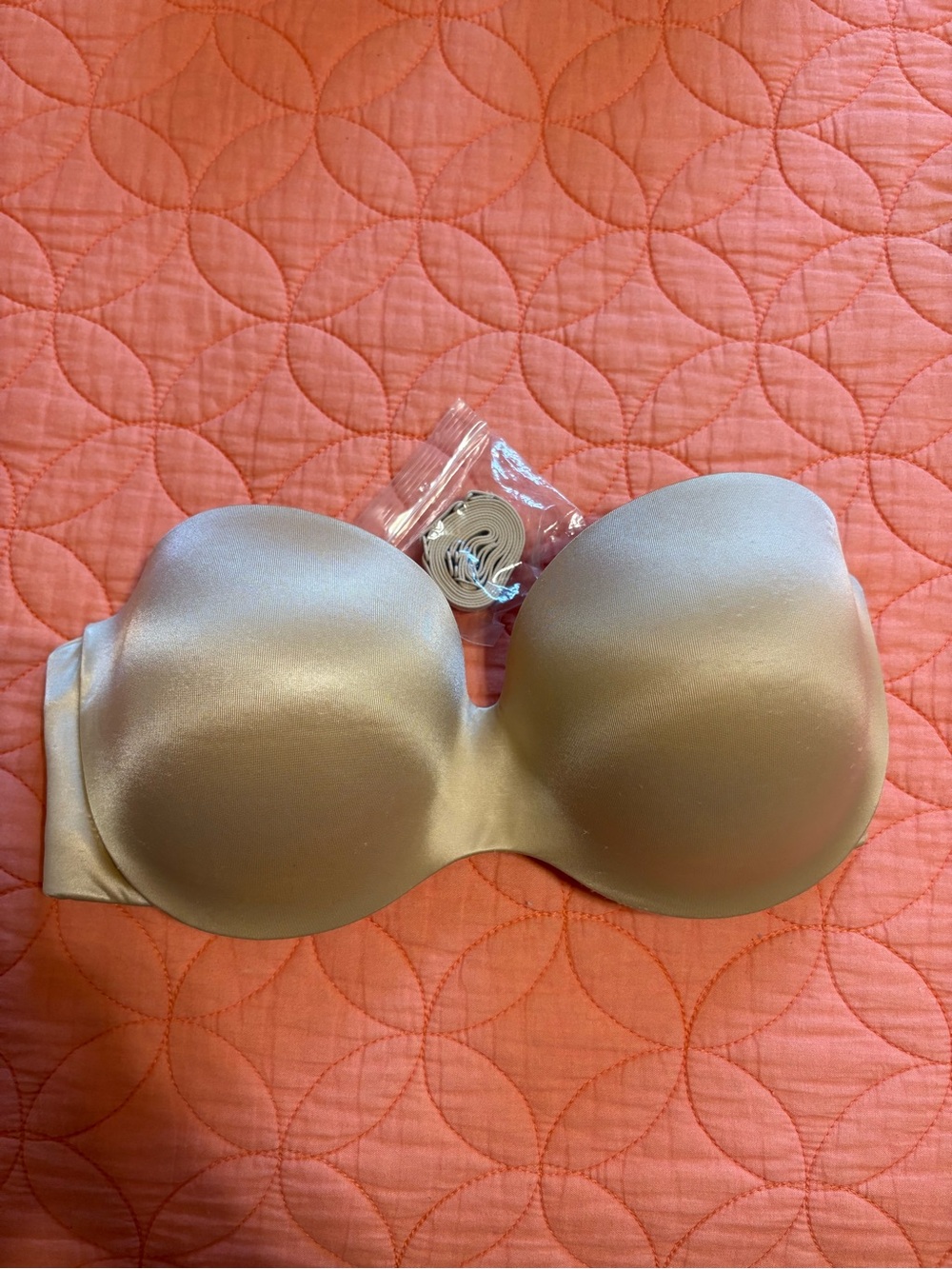 Women’s Strapless T-shirt Bra - Black, Blue, Beige 34D - Picture 2 of 9